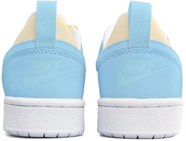 【客製化球鞋】Nike Court Borough Low 2 黃藍疊勾 撞色 潮流 復古 手繪 解構鞋帶 低幫 板鞋 GS 天藍色 Shop 【客製化球鞋】Nike Court Borough Low 2 黃藍疊勾 撞色 潮流 復古 手繪 解構鞋帶 低幫 板鞋 GS 天藍色