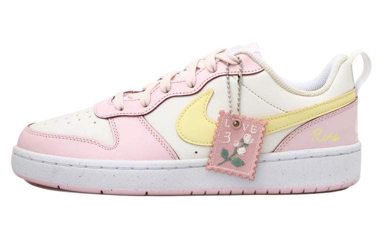 Buy [Zapatillas Personalizadas] Nike Court Borough Low 2 'Rosa Amarilla' DQ0492-100(Team拾玖-黄色玫瑰S-BOX)