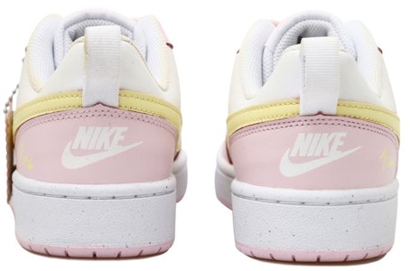 【訂製球鞋】Nike Court Borough 2 黃色玫瑰 掛飾 可愛 做舊 字體 低筒 板鞋 GS 白粉 黃色 Shop 【訂製球鞋】Nike Court Borough 2 黃色玫瑰 掛飾 可愛 做舊 字體 低筒 板鞋 GS 白粉 黃色
