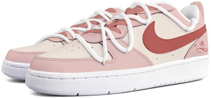 【訂製球鞋】Nike Court Borough Low2 小兔 紅色 可愛 手繪 解構鞋帶 禮盒 低筒 休閒 板鞋 Shop 【訂製球鞋】Nike Court Borough Low2 小兔 紅色 可愛 手繪 解構鞋帶 禮盒 低筒 休閒 板鞋