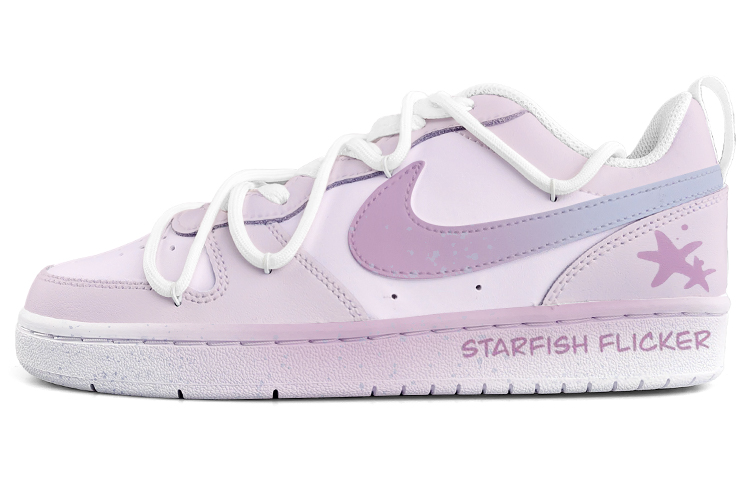 Order [Nike Kasut Custom] Nike Court Borough Low 2 Custom 'Langit Berbintang Dalam Air' BQ5448-100(Team13-海底星空)