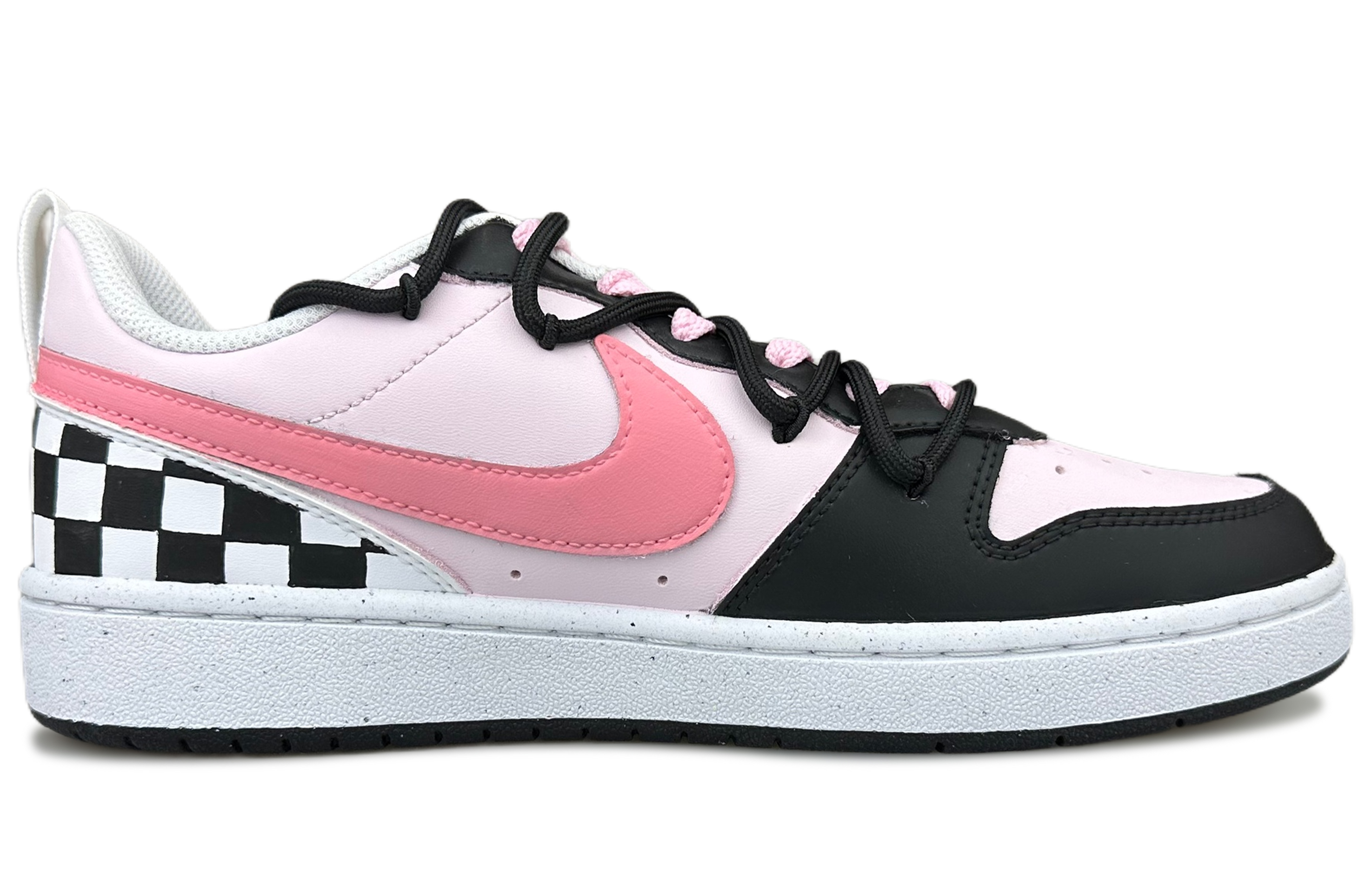 Lookbook [Kasut Tersuai] Nike Court Borough Low 'Pesta Belon Hitam Merah Jambu' DV5456-104(Team79-女款气球派对)