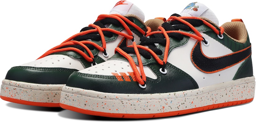 나이키 코트 보로우 로우 '뱀부 그린 오렌지' (커스텀) DX6052-101-485224 Lookbook 나이키 코트 보로우 로우 '뱀부 그린 오렌지' (커스텀) DX6052-101-485224