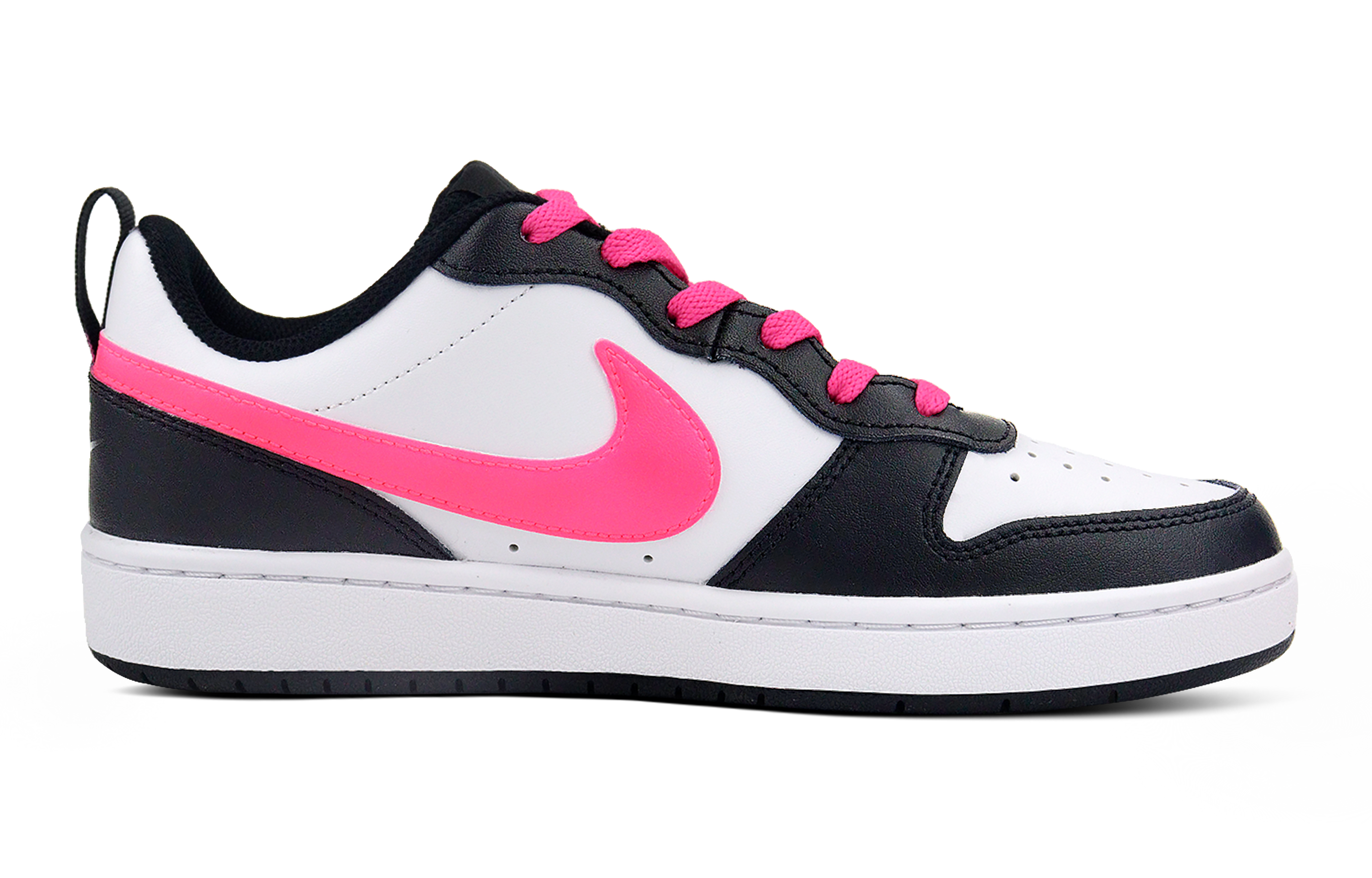 Lookbook [定制鞋] 耐克Court Borough Low '黑粉霓虹色' BQ5448-115(Team238-霓虹少女SBOX）