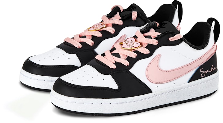 나이키 코트 버로우 로우 '블랙 핑크 스마일' (해체주의 디자인) BQ5448-115(Team86-smile) Shop 나이키 코트 버로우 로우 '블랙 핑크 스마일' (해체주의 디자인) BQ5448-115(Team86-smile)