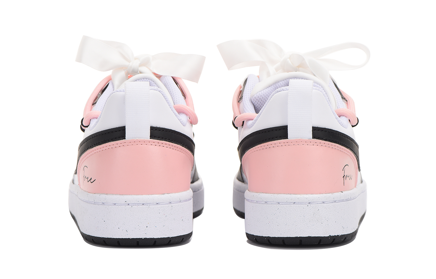 Shop [Sneakers Kustom] Nike Court Borough Low 'Hitam-Pink Vibran' DV5456-104(Team32-女款丝带粉墨SBOX)