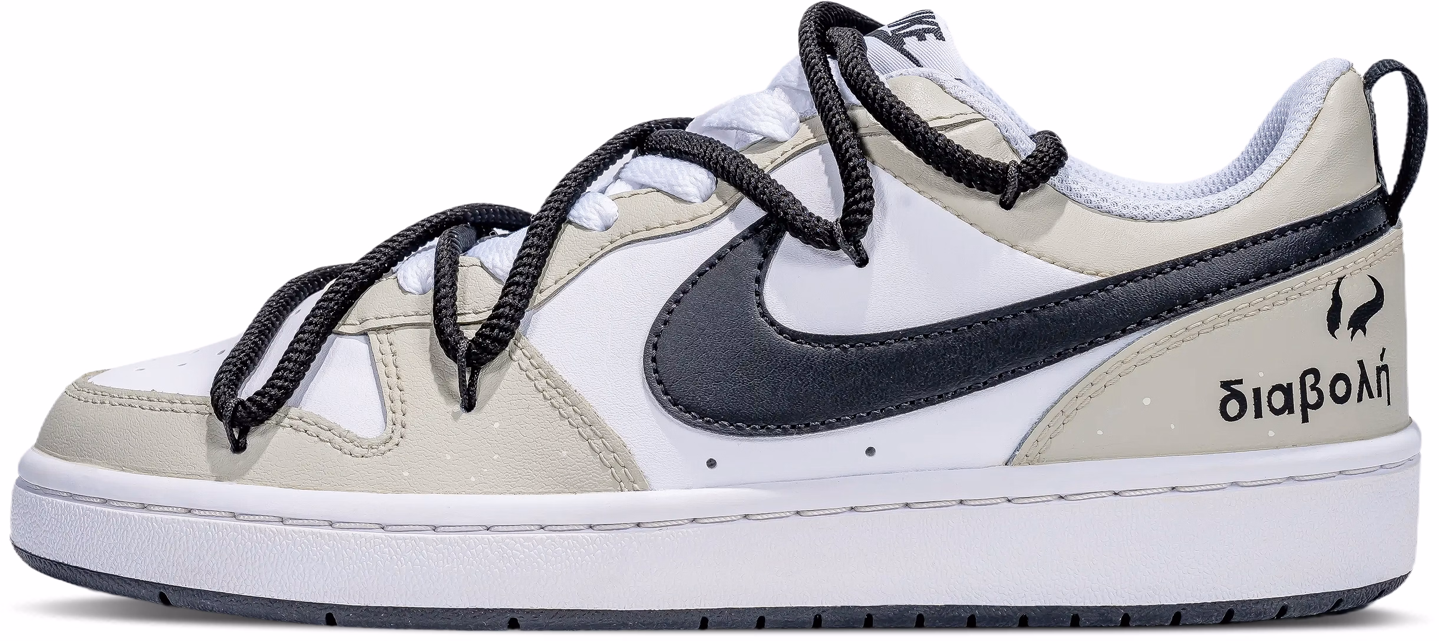 custom-shoes-nike-court-borough-low-black-brown-devil-angel