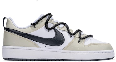 【訂製球鞋】Nike Court Borough 惡魔中的天使 小眾簡約 搭配百變 清新可愛 躲貓貓 低筒 板鞋 GS 黑棕 Order 【訂製球鞋】Nike Court Borough 惡魔中的天使 小眾簡約 搭配百變 清新可愛 躲貓貓 低筒 板鞋 GS 黑棕