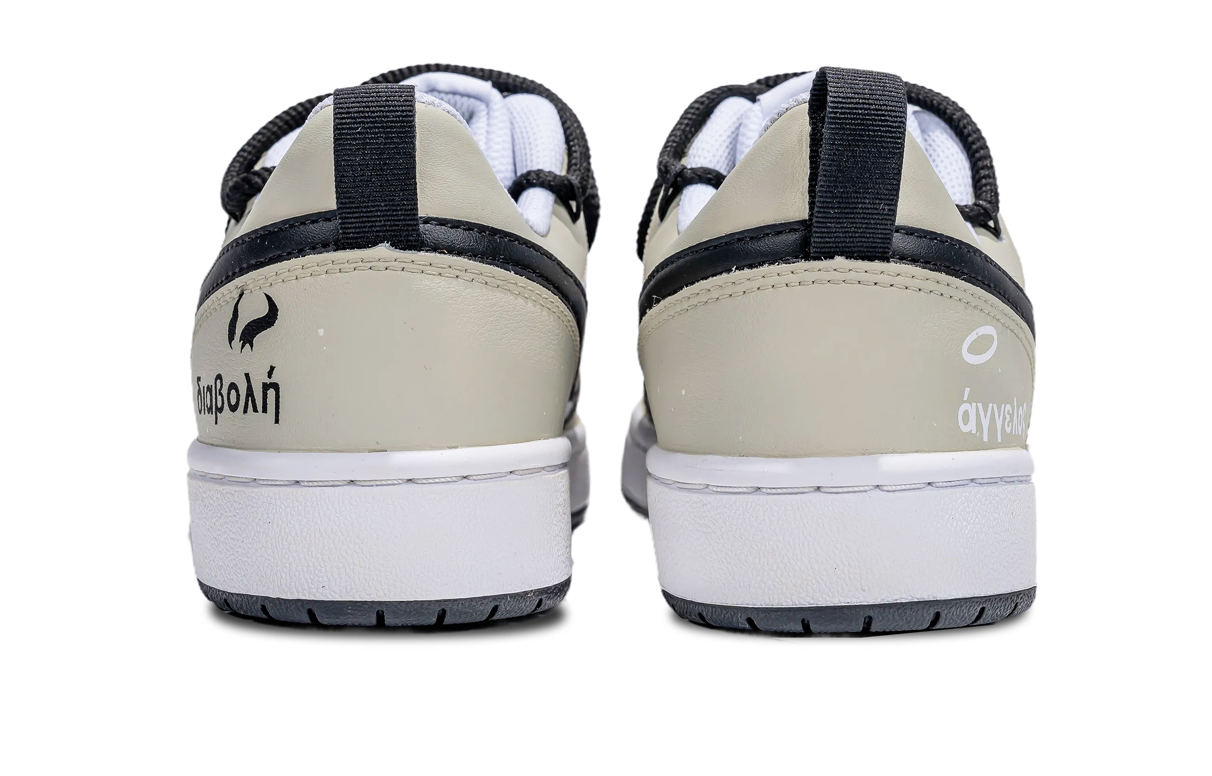 Shop [Kasut Custom] Nike Court Borough Low 'Hitam Coklat Iblis Malaikat' BQ5448-104(Team拾陆-天使与恶魔)