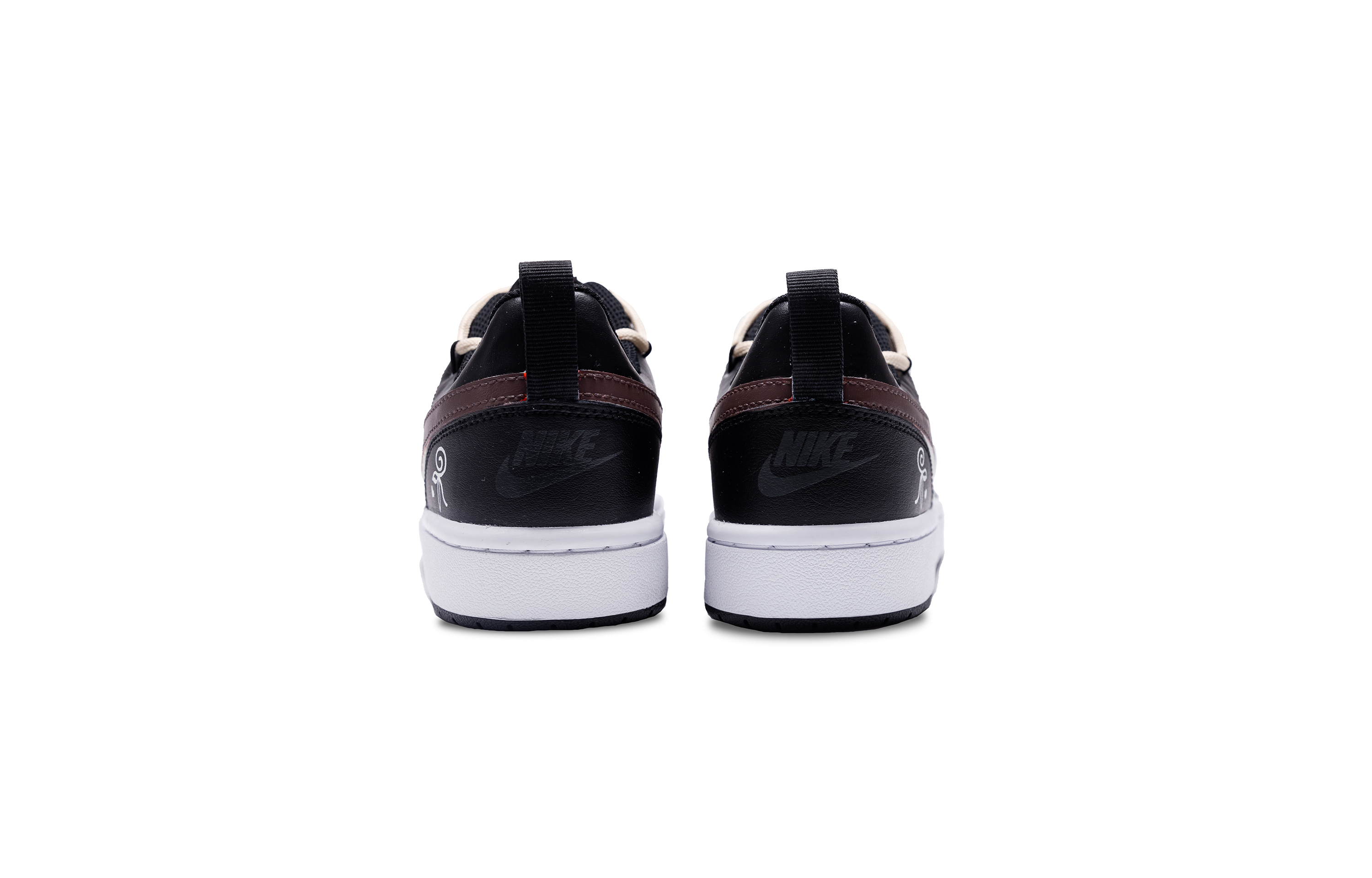 Purchase 나이키 코트 버로우 로우 '블랙 브라운 커스텀' (Nike Court Borough Low '블랙 브라운 커스텀') BQ5448-115(Team7-GS-OX-S-BOX)