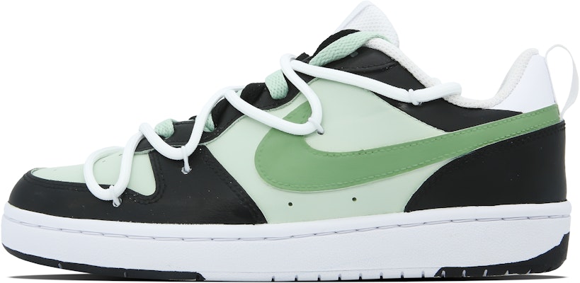 【訂製球鞋】 Nike Court Borough 百搭 舒適 減震耐磨輕便 低筒 板鞋 GS 黑綠 Buy 【訂製球鞋】 Nike Court Borough 百搭 舒適 減震耐磨輕便 低筒 板鞋 GS 黑綠