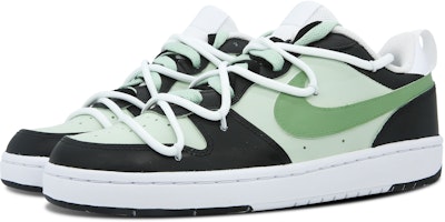 【訂製球鞋】 Nike Court Borough 百搭 舒適 減震耐磨輕便 低筒 板鞋 GS 黑綠 Lookbook 【訂製球鞋】 Nike Court Borough 百搭 舒適 減震耐磨輕便 低筒 板鞋 GS 黑綠