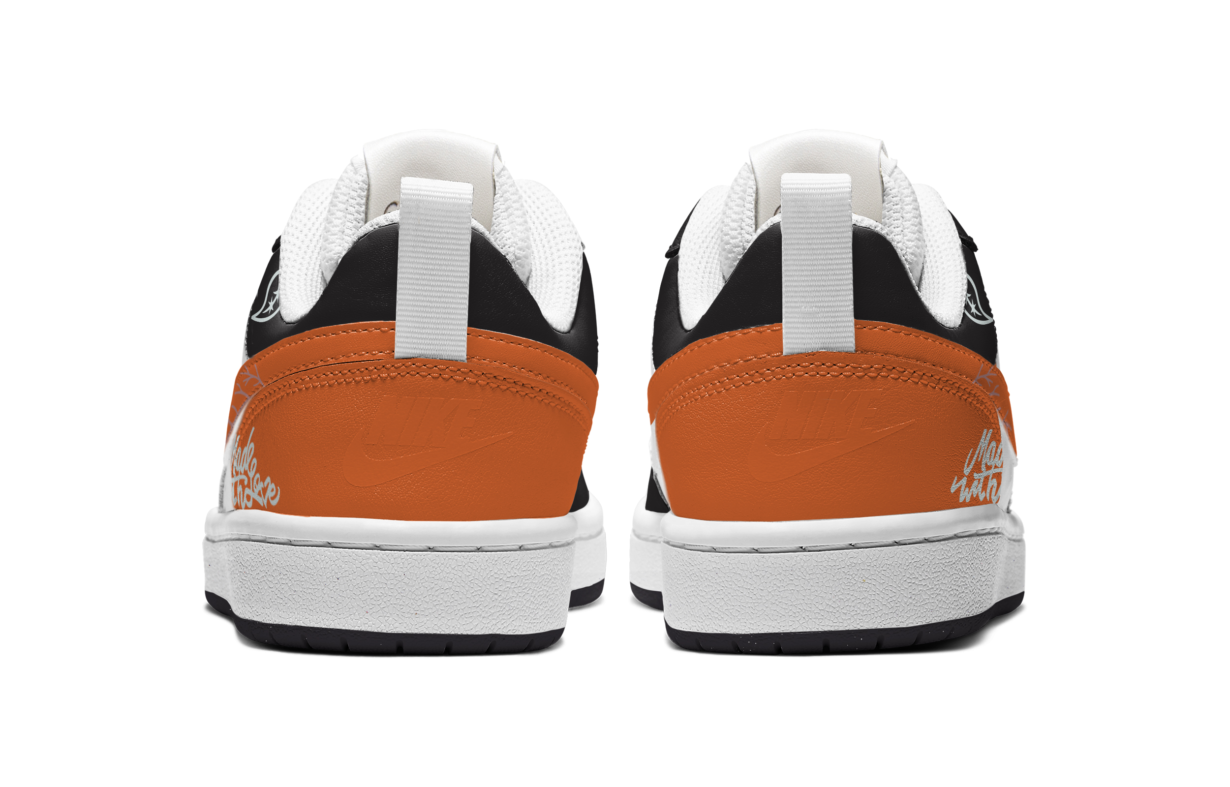 Purchase ナイキ コート Borough Low "黒橙ペイズリー愛" (カスタム) DV5456-108(TeamA-现爱情造扣碎腰果)