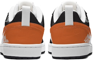 【訂製球鞋】 Nike Court Borough系列 減齡愛情 腰果花 潮流 街頭 字母 解構高街 扣碎 低筒 板鞋 GS 黑橙 Purchase 【訂製球鞋】 Nike Court Borough系列 減齡愛情 腰果花 潮流 街頭 字母 解構高街 扣碎 低筒 板鞋 GS 黑橙