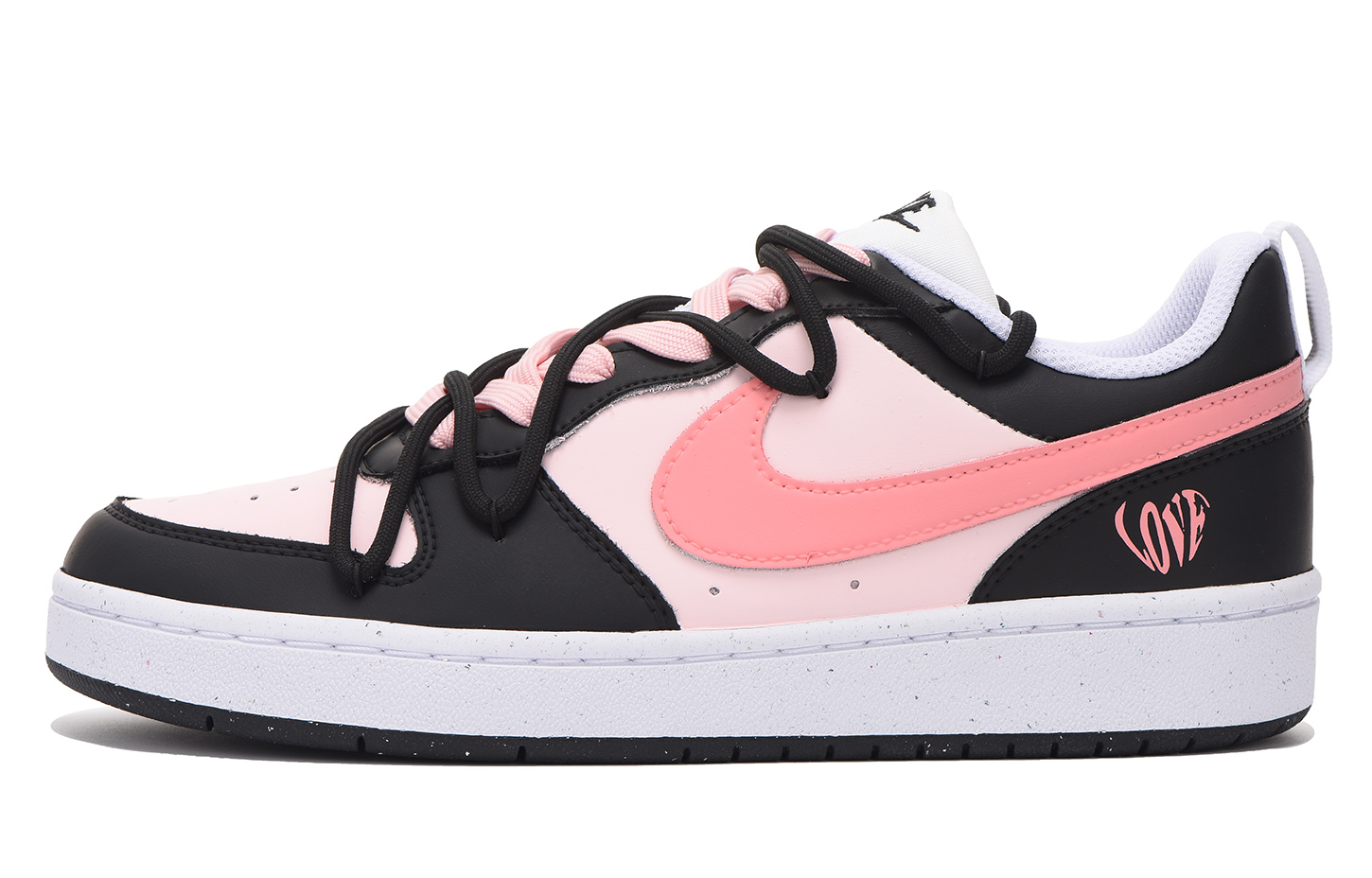 Buy 나이키 커스텀 보로우 로우 '블랙 핑크 - 해체된 하트' (79 characters) DV5456-104(Team59-女款黑粉二)