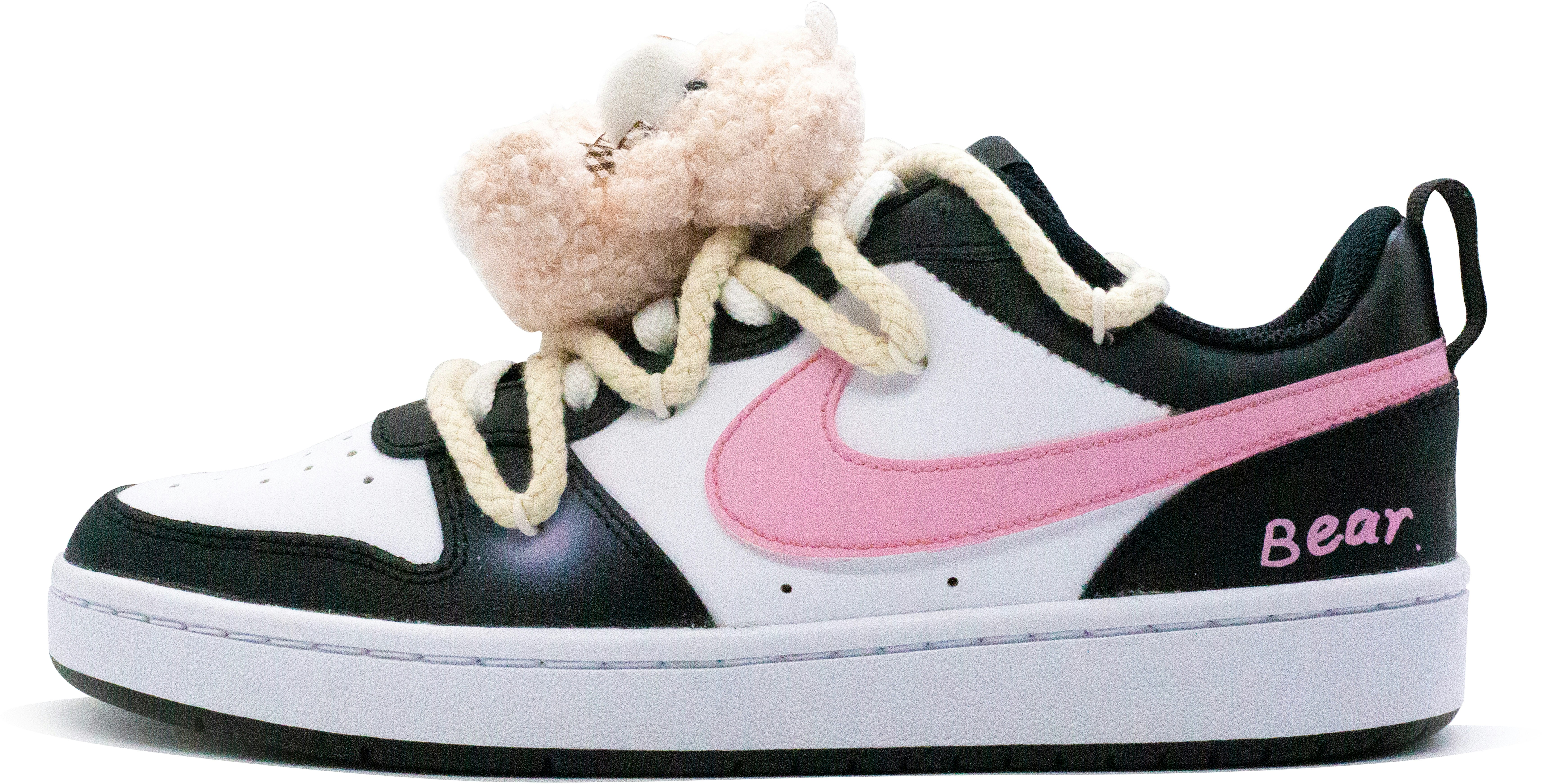 custom-shoes-nike-court-borough-low-black-pink-bq-5448-115-team72