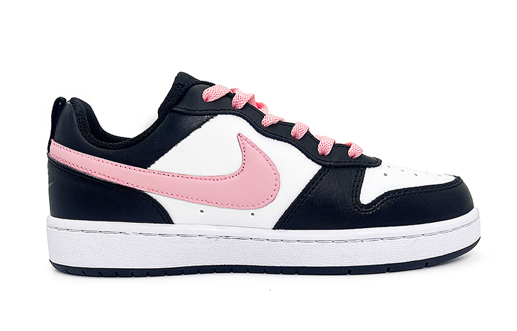 Lookbook 【訂製球鞋】 Nike Court Borough 桃氣滿滿 少女系列 潮流百搭 高街 耐磨 低筒 球鞋 GS 黑粉