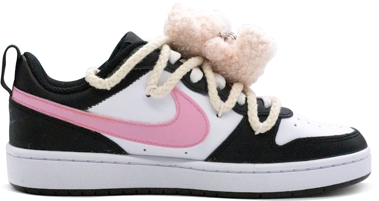 【定製球鞋】Nike Court Borough 嘟嘟熊 御風織夢 甜酷 學院風 小眾個性 防滑耐磨 低筒 板鞋 GS 黑粉 Lookbook 【定製球鞋】Nike Court Borough 嘟嘟熊 御風織夢 甜酷 學院風 小眾個性 防滑耐磨 低筒 板鞋 GS 黑粉