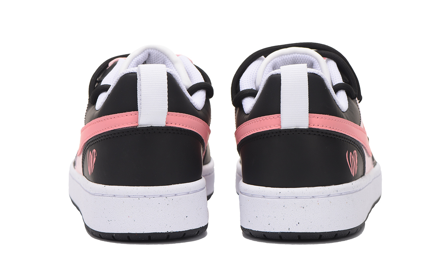 Shop 나이키 커스텀 보로우 로우 '블랙 핑크 - 해체된 하트' (79 characters) DV5456-104(Team59-女款黑粉二)