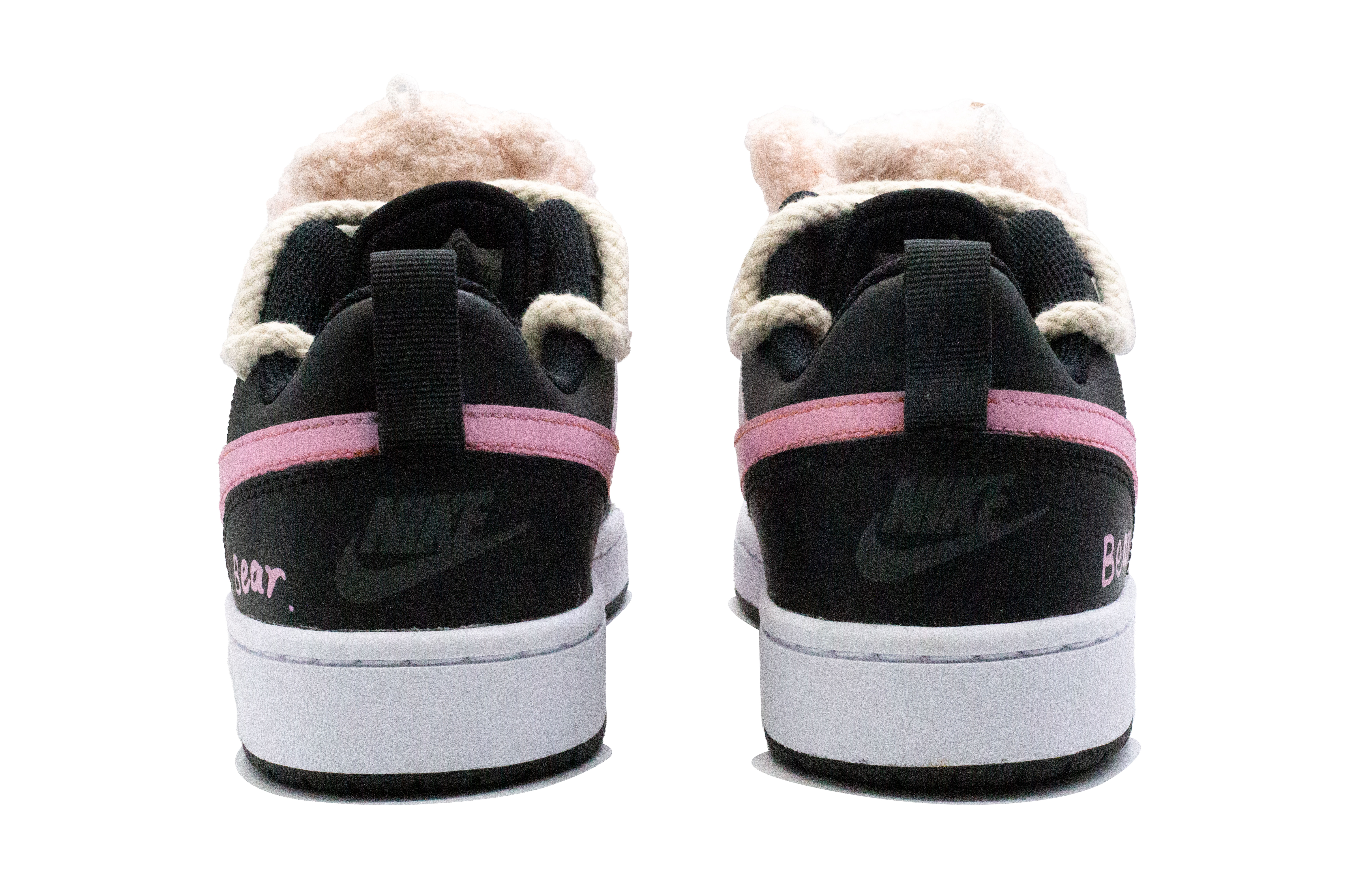 Purchase [定制鞋款] Nike Court Borough Low ‘黑粉’ BQ5448-115（Team72-嘟嘟熊）