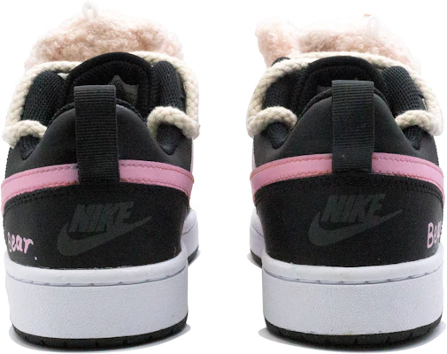 【定製球鞋】Nike Court Borough 嘟嘟熊 御風織夢 甜酷 學院風 小眾個性 防滑耐磨 低筒 板鞋 GS 黑粉 Purchase 【定製球鞋】Nike Court Borough 嘟嘟熊 御風織夢 甜酷 學院風 小眾個性 防滑耐磨 低筒 板鞋 GS 黑粉