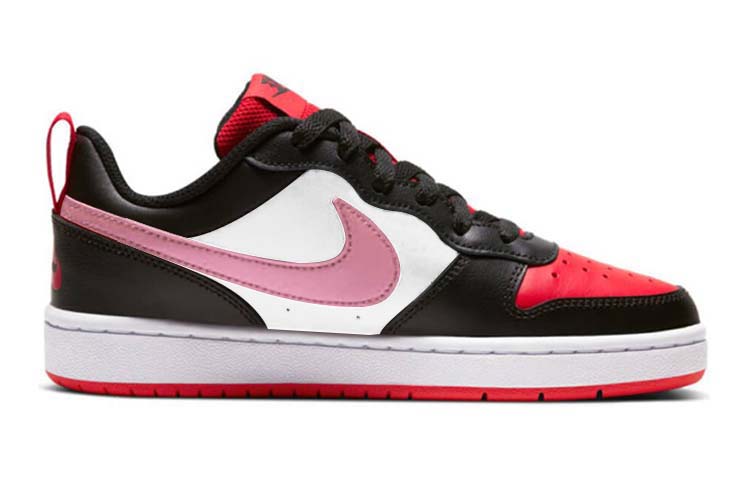 [Custom Shoes] Nike Court Borough Low 'Black Red' 圖 2