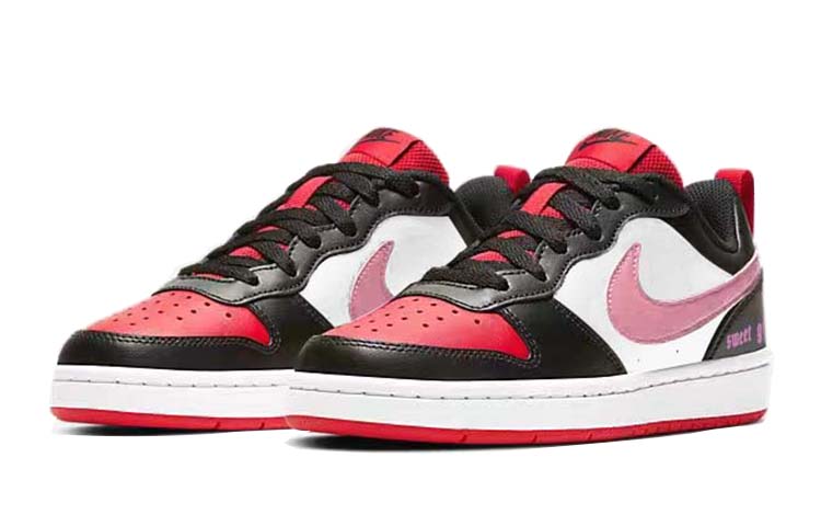 [Custom Shoes] Nike Court Borough Low 'Black Red' 圖 3