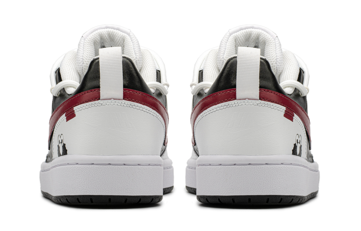 Purchase [Zapatos Personalizados] Nike Court Borough Low 'Negro Rojo Barrio Sésamo' DO7446-101(TeamA-黑红芝麻)