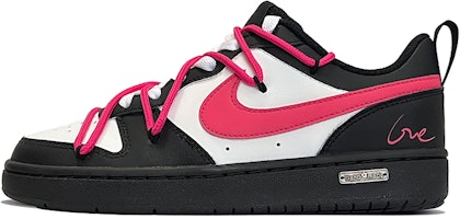 【訂製球鞋】 Nike Court Borough Low 方德玫瑰 春夏系列 簡約 中性風 高街 低筒 板鞋 GS 黑粉 Buy 【訂製球鞋】 Nike Court Borough Low 方德玫瑰 春夏系列 簡約 中性風 高街 低筒 板鞋 GS 黑粉