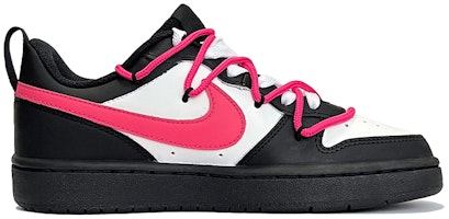 【訂製球鞋】 Nike Court Borough Low 方德玫瑰 春夏系列 簡約 中性風 高街 低筒 板鞋 GS 黑粉 Order 【訂製球鞋】 Nike Court Borough Low 方德玫瑰 春夏系列 簡約 中性風 高街 低筒 板鞋 GS 黑粉