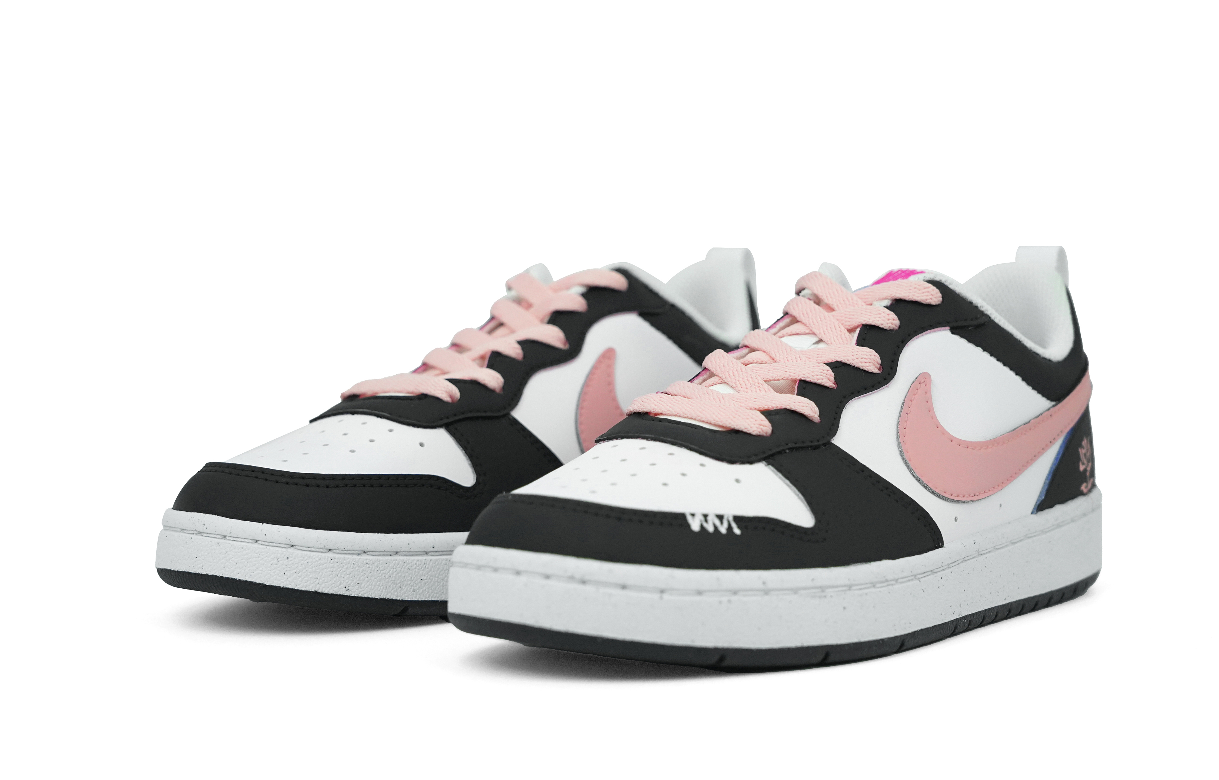 Shop ナイキ コートバーロウ カスタム 黒×ローズピンク DV5456-108（Team103-黑粉魅影）