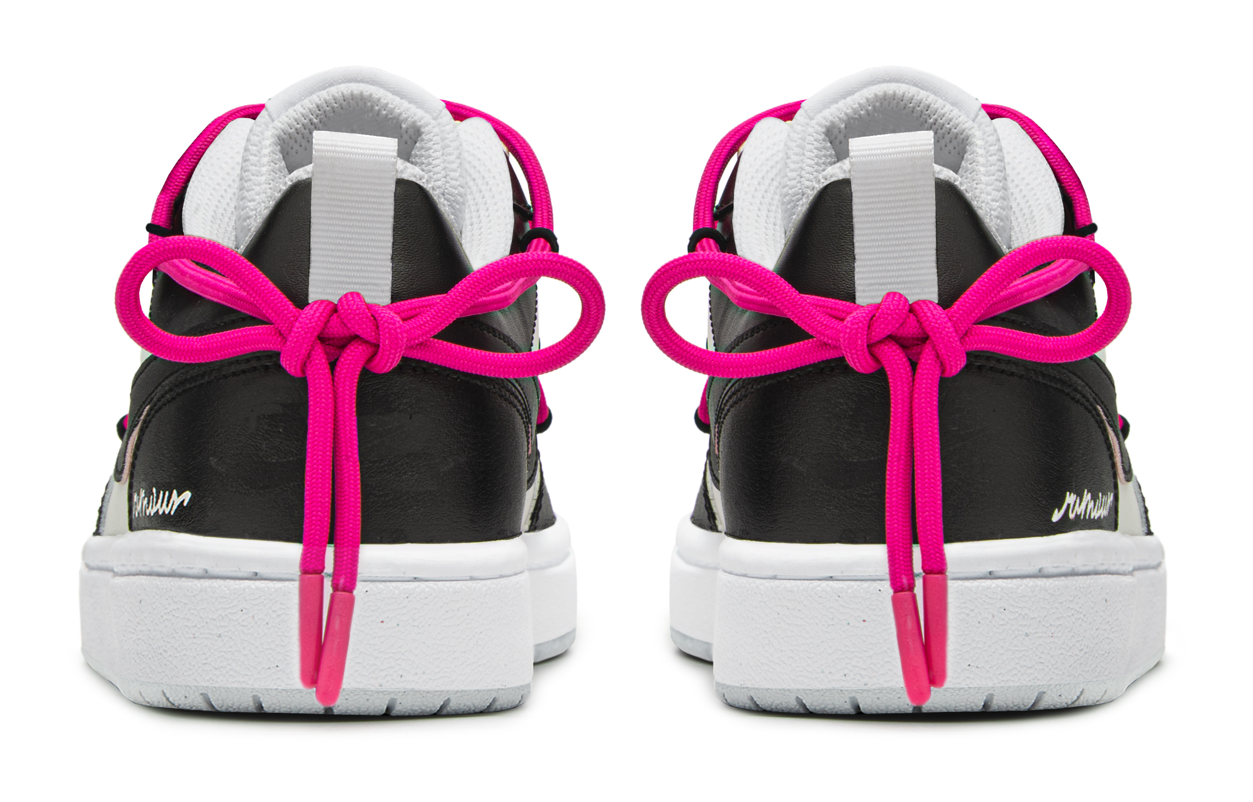 Shop [Zapatillas Personalizadas] Nike Court Borough Low 'Negro Blanco Morado' BQ5448-123(TeamA-浪漫熊猫S-BOX)