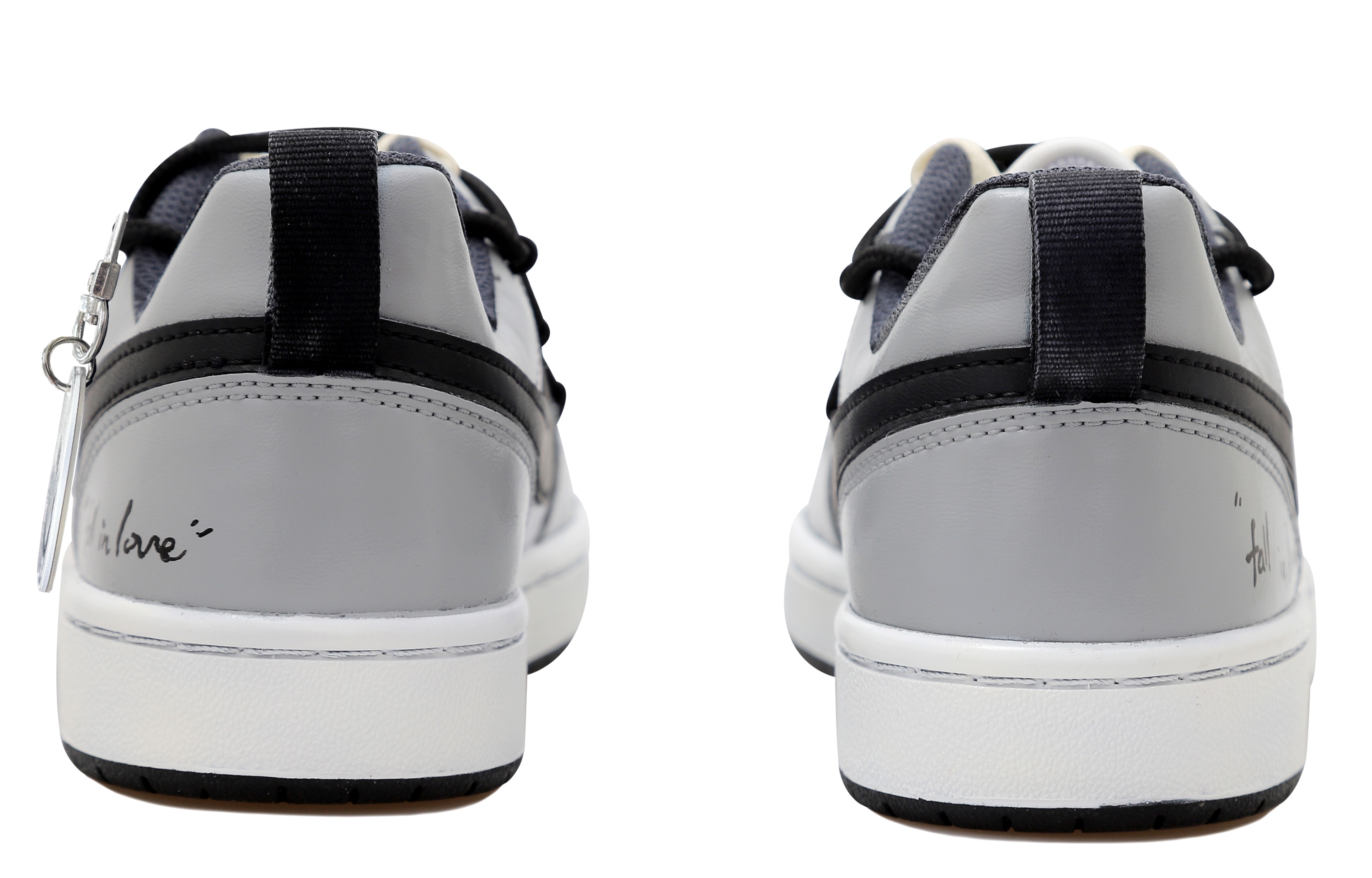 Purchase ナイキ コート バーロウ カスタム 黒白灰
(Nike Kōto Barō Kasutamu Kuro Shiro Hai) DV5456-104(Team拾玖-灰灰笑脸)