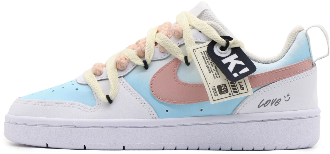 custom-shoes-nike-court-borough-low-blue-pink-waves