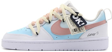 【カスタムシューズ】ナイキ コートボロー ロー 'ブルーピンクウェーブ' BQ5448-100(Team57-女款海浪) Buy 【カスタムシューズ】ナイキ コートボロー ロー 'ブルーピンクウェーブ' BQ5448-100(Team57-女款海浪)