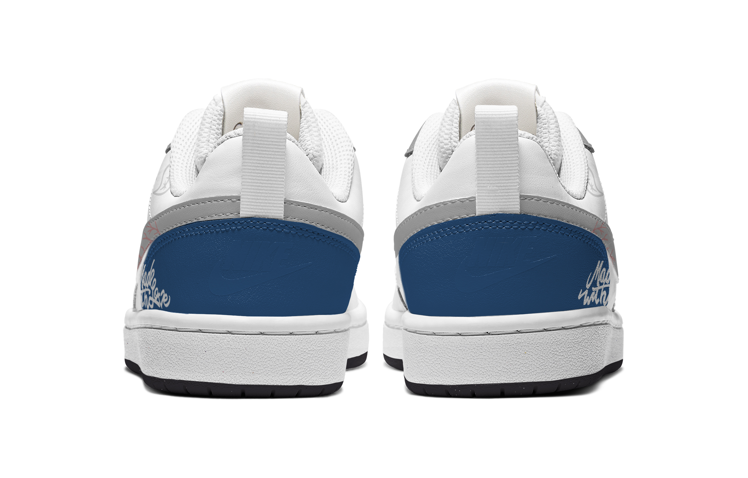 Purchase [定制鞋] Nike Court Borough Low '蓝白灰佩斯利' DV5456-108(TeamA-现爱情造奇才腰果)