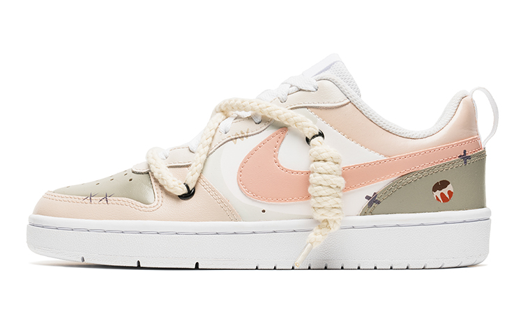 Buy Zapatillas Nike Court Borough Low 'Graffiti Rosa Marrón' BQ5448-100(Team22-涂鸦解构棕粉A-BOX)