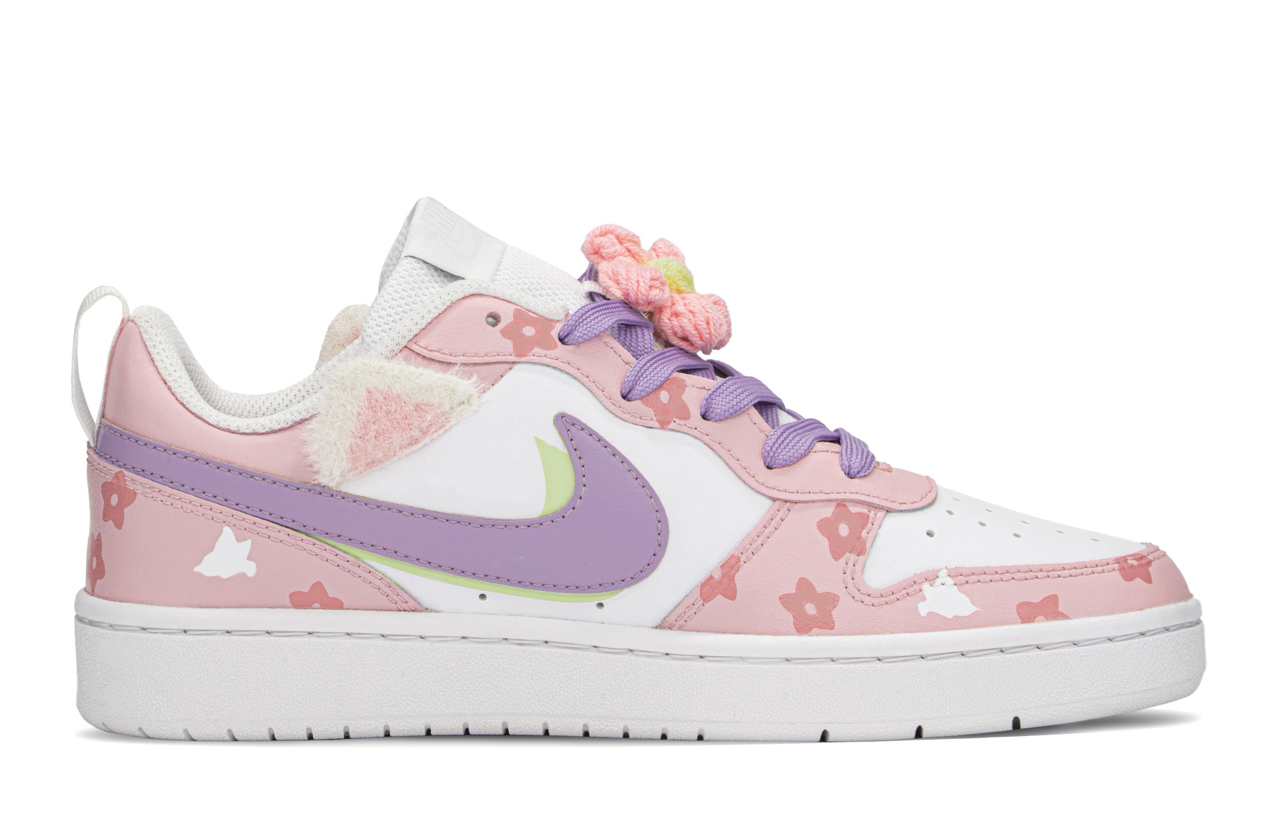 Order ナイキ コートバーロウ カスタム ピンクパープル BQ5448-100(TeamA-CB城堡粉狐狸)