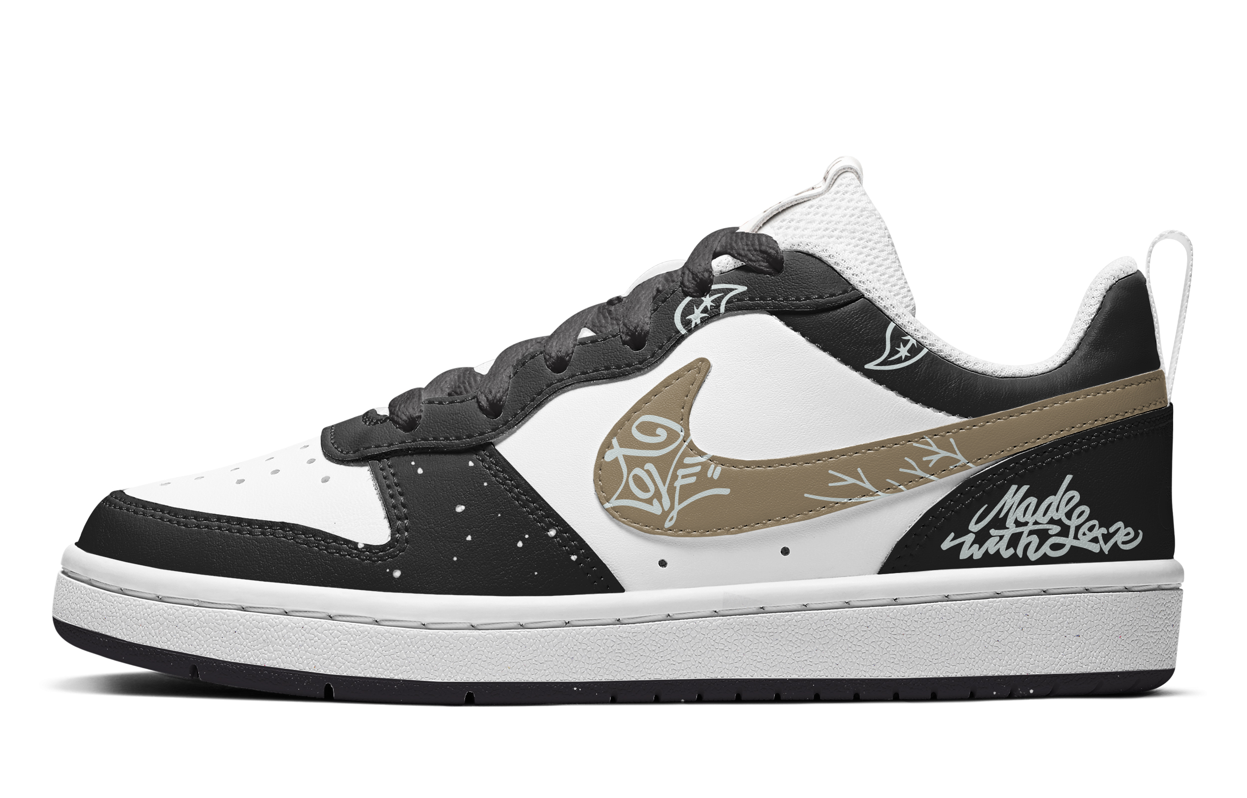 [Custom Shoes] Nike Court Borough Low 'Champagne Paisley' 圖 2