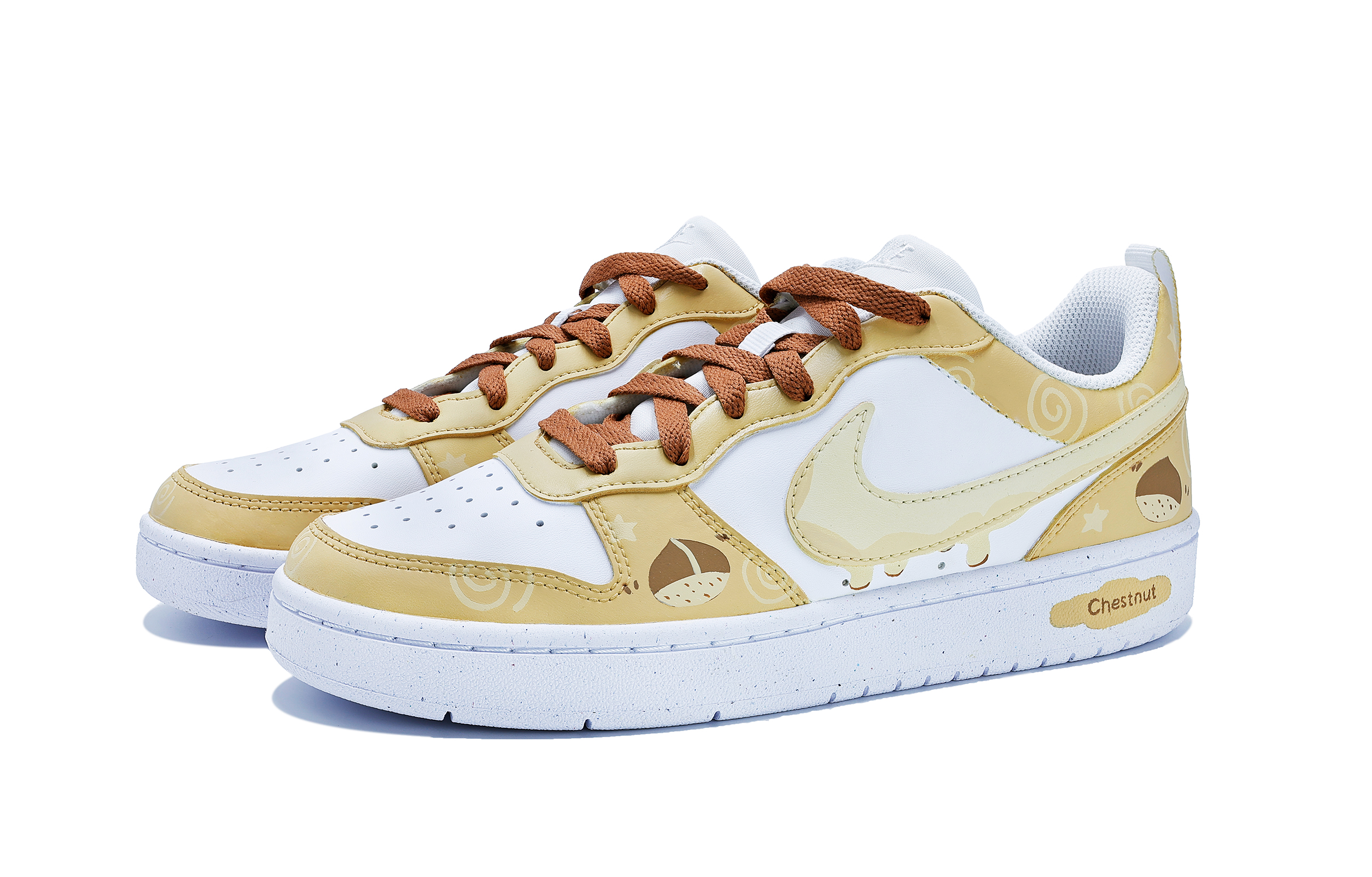 Details for [Zapatos Personalizados] Nike Court Borough Low 'Chestnut Deconstructed' BQ5448-100(team222)