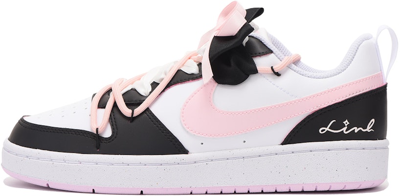 【訂製球鞋】 Nike Court Borough 栗子 秋季主題 字母 禮盒 解構 高街 低筒 滑板鞋 GS 黑粉 Buy 【訂製球鞋】 Nike Court Borough 栗子 秋季主題 字母 禮盒 解構 高街 低筒 滑板鞋 GS 黑粉