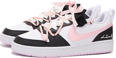 【訂製球鞋】 Nike Court Borough 栗子 秋季主題 字母 禮盒 解構 高街 低筒 滑板鞋 GS 黑粉 Lookbook 【訂製球鞋】 Nike Court Borough 栗子 秋季主題 字母 禮盒 解構 高街 低筒 滑板鞋 GS 黑粉