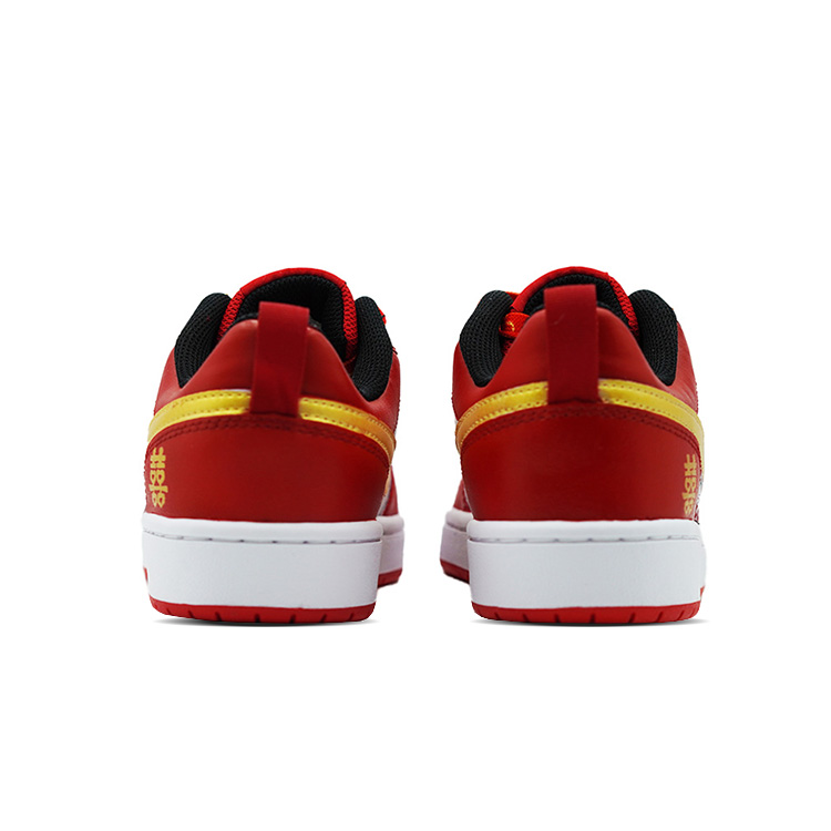 Shop [定制鞋款] 耐克Court Borough Low '中式婚礼红' BQ5448-007(Team289-绮金连理SBOX）