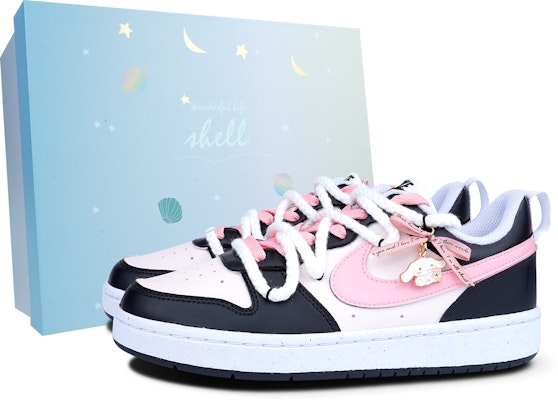 【定制鞋】耐克Court Borough Low "肉桂卷黑粉蝴蝶结" DV5456-104-465157 Buy 【定制鞋】耐克Court Borough Low "肉桂卷黑粉蝴蝶结" DV5456-104-465157