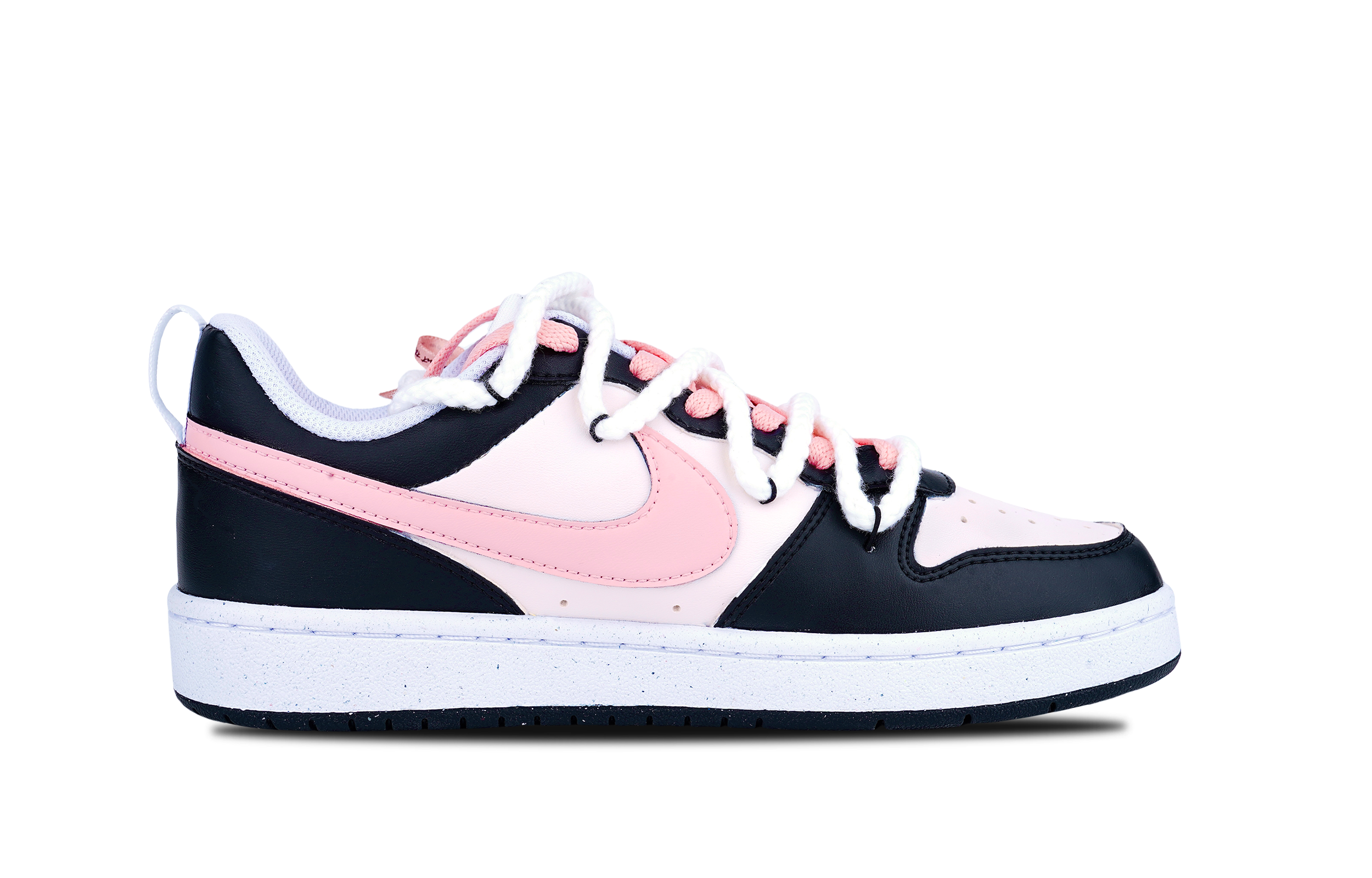 Lookbook [Kasut Custom] Nike Court Borough Low 'Cinnamonroll Hitam-Pink Bow' DV5456-104-465157