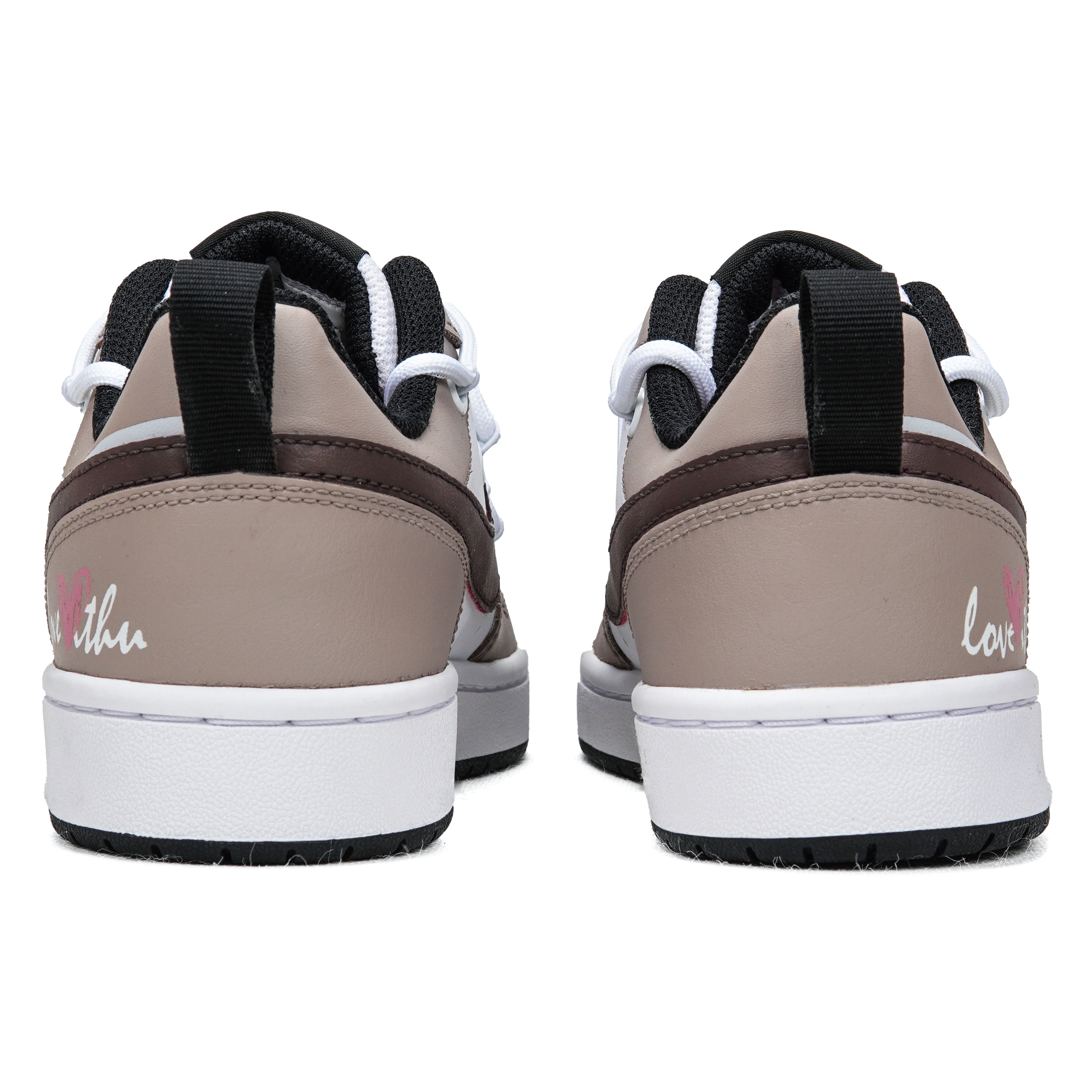 Purchase [定制鞋款] 耐克Court Borough Low 'Cocoa Latte'可可拿铁配色低帮板鞋 BQ5448-110(Teamp-美式拿铁咖色）