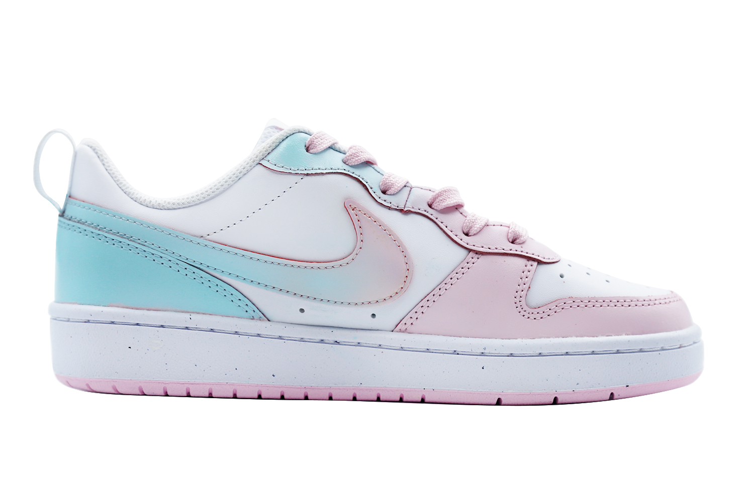 Order [定制鞋款] 耐克Court Borough Low '冷色系女孩' DQ0492-100(Team48-清冷少女)