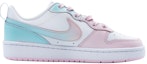 Order 【定製球鞋】 Nike Court Borough 清冷少女 撞色噴繪 漸變晕染 街頭潮流 防滑耐磨 低筒 板鞋 GS 粉
