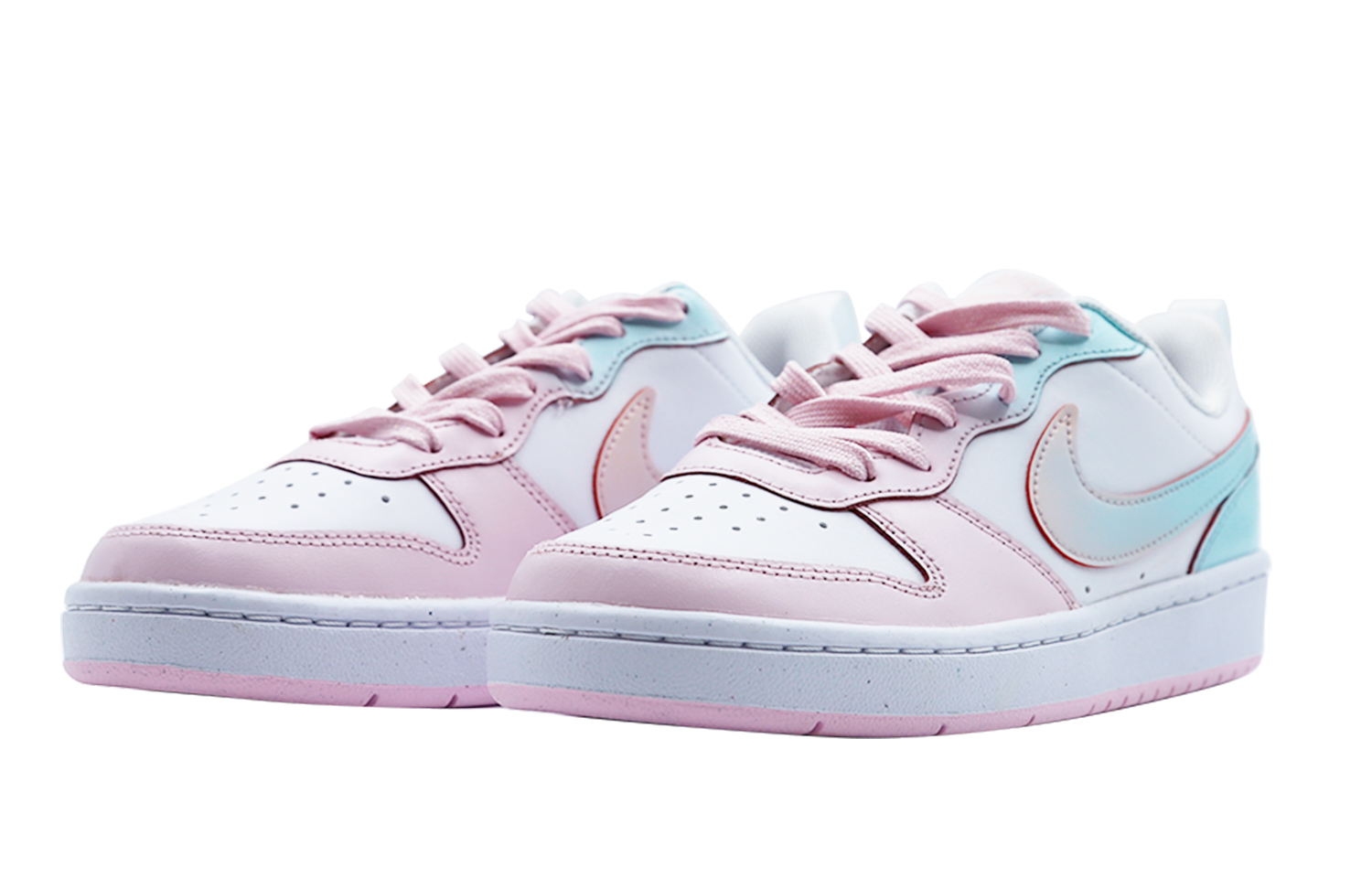 Lookbook [定制鞋款] 耐克Court Borough Low '冷色系女孩' DQ0492-100(Team48-清冷少女)