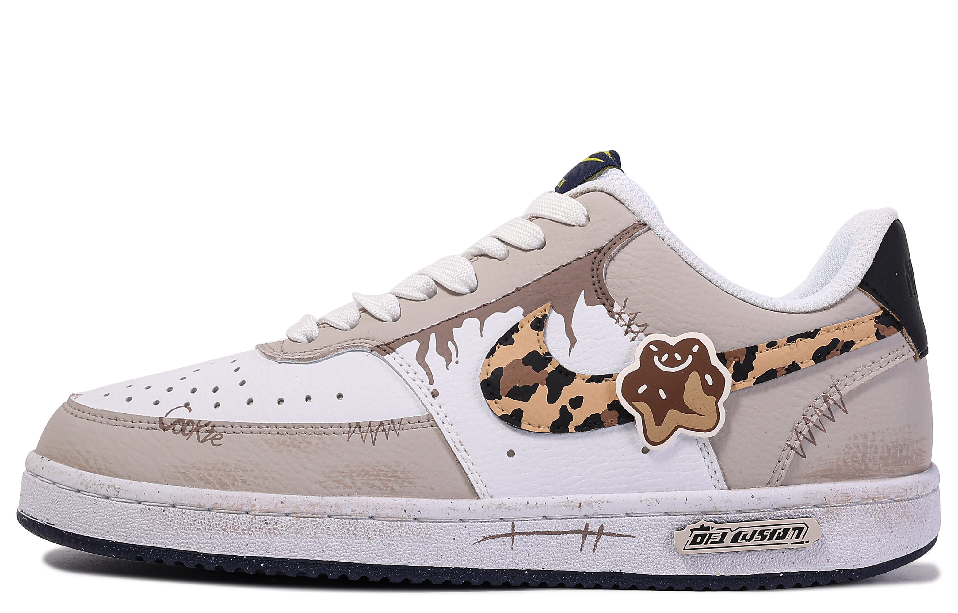 Buy Zapatillas Nike Court Borough Low 'Da Vinci Cookie - Blanco Marrón' DH2987-103(TeamM-复古曲奇-BOX)